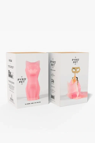 54celsius Pyropet Kisa Cat Candle In Pink