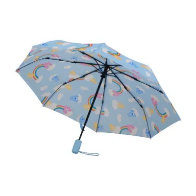 Care Bears Adult Rain Umbrella  39" Automatic Folding, Compact & Travel-friendly In Brown