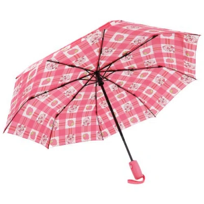 Strawberry Shortcake Gingham Plaid Umbrella In Brown
