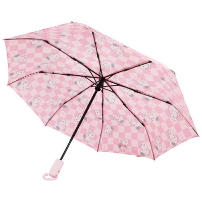 Peanuts Checker Umbrella In Brown