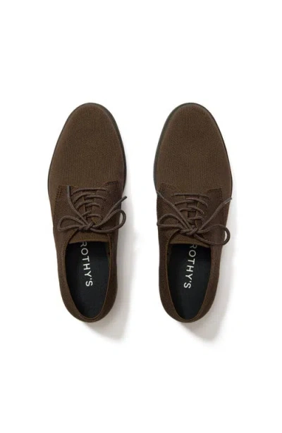 Rothys Men's Lug Oxford In Brown/neutral