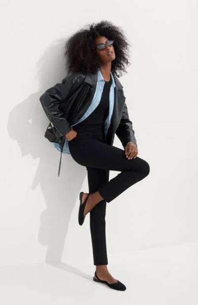 Rothys The Almond Slingback Flats In Black