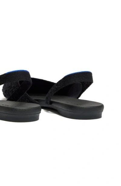 Rothys The Almond Slingback Flats In Black