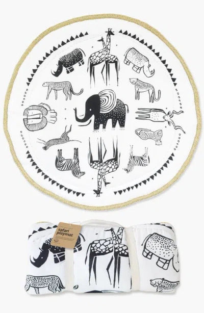 Wee Gallery Safari Themed Playmat And Soft Block Bundle In Brown