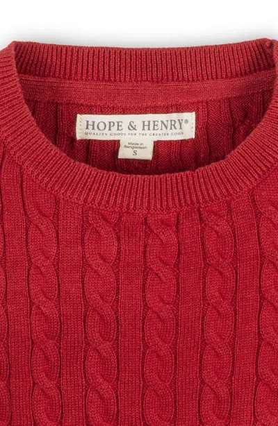 Hope & Henry Organic Long Puff Sleeve Sweater With Bow Detail In Multi