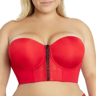 Parfait Shea Longline Strapless Bra In Red