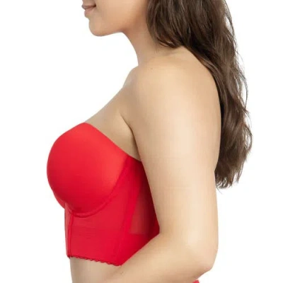 Parfait Shea Longline Strapless Bra In Red