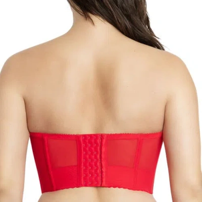 Parfait Shea Longline Strapless Bra In Red