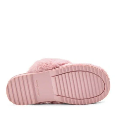 Dearfoams Courtney Knit Scuff Slipper In Pink