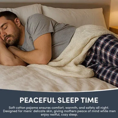 Benben 3 Pack Mens Flannel Pajamas Pants Ultra Soft In Gray