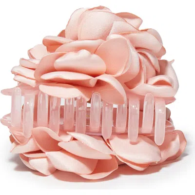 Lele Sadoughi Pink Peony Flower Claw Clip In Pink