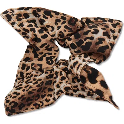 Lele Sadoughi Leopard Print Double Faced Square Scrunchie In Animal Print