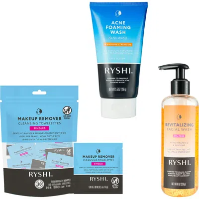 Pursonic Clear & Glow Skincare Gift Set Acne Foaming Wash, Revitalizing Facial Wash, And Makeup Remo In Multi