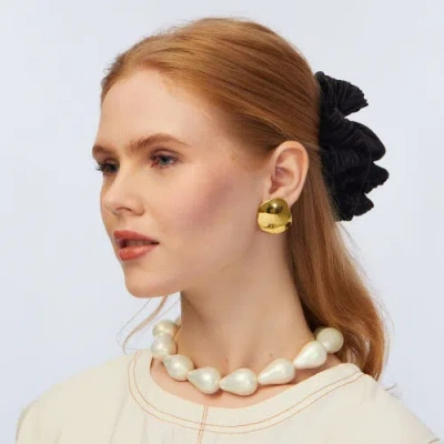 Lele Sadoughi Jet Rita Ribbon Claw Clip In Black