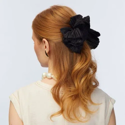 Lele Sadoughi Jet Rita Ribbon Claw Clip In Black
