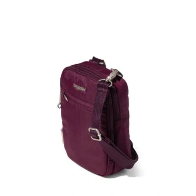 Baggallini Securtex Anti-theft Mini Everything Crossbody In Purple