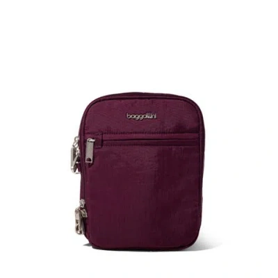 Baggallini Securtex Anti-theft Mini Everything Crossbody In Purple