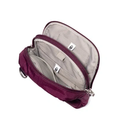 Baggallini Securtex Anti-theft Mini Everything Crossbody In Purple