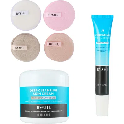 Pursonic Glow & Renew Skincare Trio Reusable Makeup Remover Cloths, Deep Cleansing Skin Cream With E In Multi