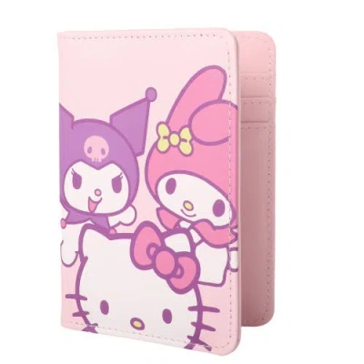 Hello Kitty Passport Holder, Featuring , Kuromi & My Melody In Pink