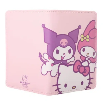 Hello Kitty Passport Holder, Featuring , Kuromi & My Melody In Pink