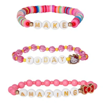 Hello Kitty Make Today Amazing Beaded Bracelet Set In Multi