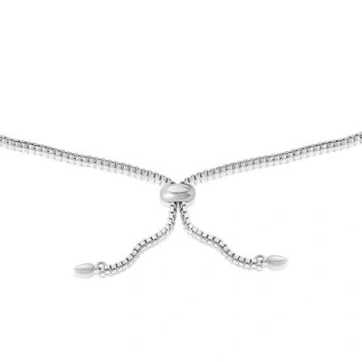 Hello Kitty Authentic Pave  Face Lariat Bracelet In Metallic