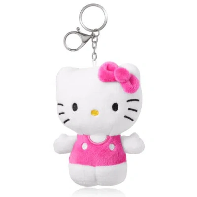 Hello Kitty Red And Pink Plush Keychain In Multi