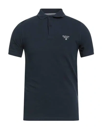 Barbour Beacon Man Polo Shirt Navy Size S Cotton In Blue