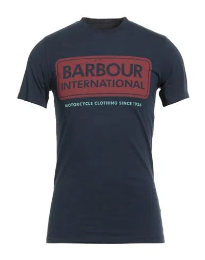 Barbour International Man T-shirt Midnight Blue Size S Cotton In Blue