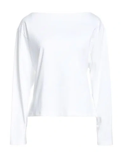 Theory Woman T-shirt White Size Xs Pima Cotton In White