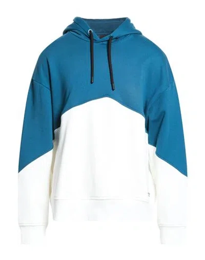 Armani Exchange Man Sweatshirt Deep Teal Size Xl Cotton, Elastane In Multi