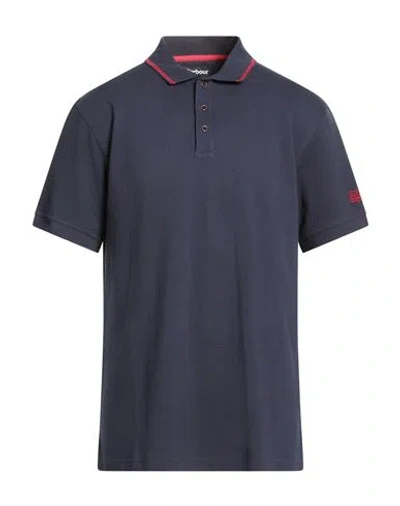 Barbour International Man Polo Shirt Midnight Blue Size Xl Cotton In Blue