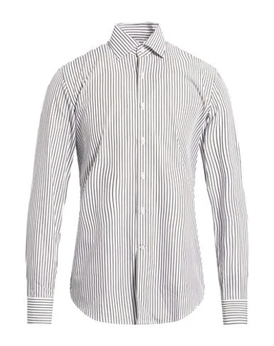 Ghirardelli Man Shirt Dark Brown Size 17 ¾ Cotton In Brown