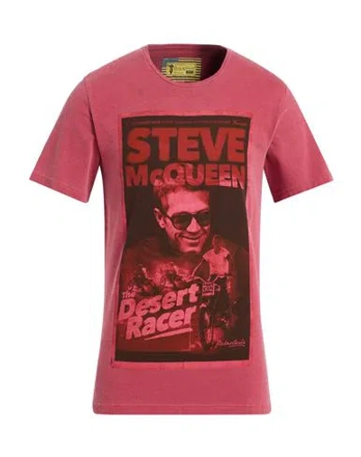 Barbour Man T-shirt Garnet Size M Cotton In Pink