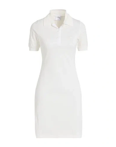 Courrèges Woman Mini Dress White Size L Cotton In Multi