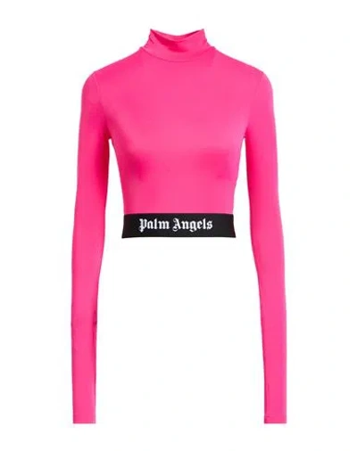 Palm Angels Woman T-shirt Fuchsia Size L Polyamide, Elastane, Polyester In Pink
