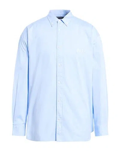 Comme Des Garçons Homme Man Shirt Light Blue Size L Cotton In Blue