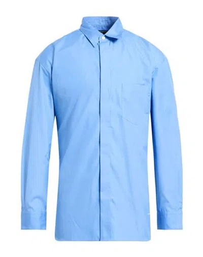 Comme Des Garçons Homme Man Shirt Light Blue Size L Cotton In Blue