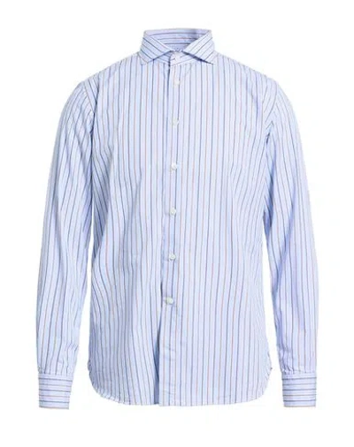Agho Man Shirt Sky Blue Size 15 ½ Cotton In Blue