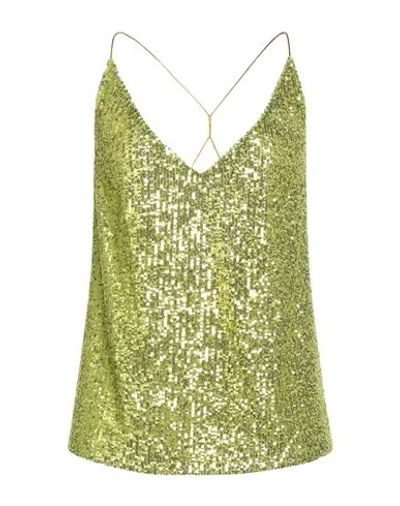 Alice Miller Woman Top Lime Green Size 8 Polyester, Elastane In Green