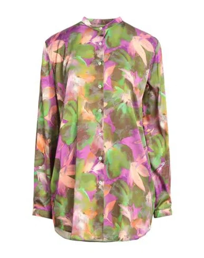 Alexingh Woman Shirt Green Size 6 Polyester In Green