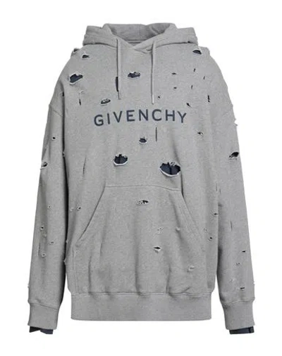 Givenchy Man Sweatshirt Grey Size L Cotton In Gray