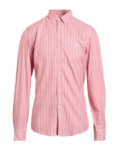 Harmont & Blaine Man Shirt Pink Size L Lyocell In Pink