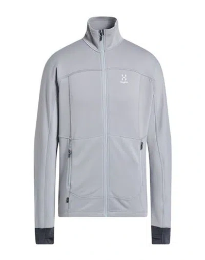 Haglöfs Man Sweatshirt Grey Size Xl Recycled Polyester, Lycra In Gray