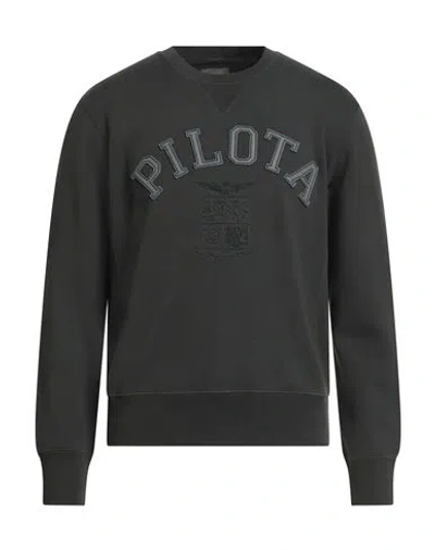 Aeronautica Militare Man Sweatshirt Dark Green Size Xxl Cotton, Polyester In Green