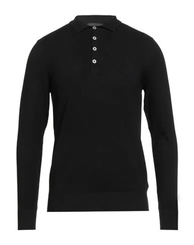 Outfit Out/fit Man Sweater Black Size M Viscose, Polyamide In Black
