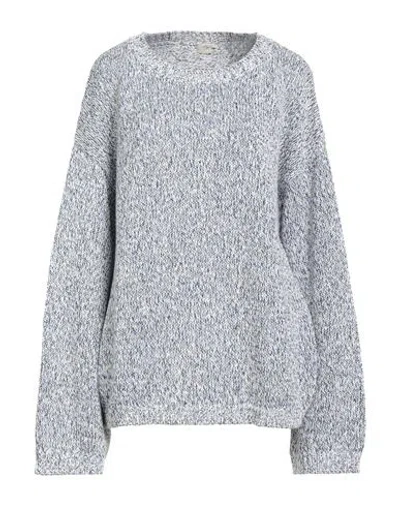 Massimo Alba Woman Sweater Blue Size Xl Cotton In Gray
