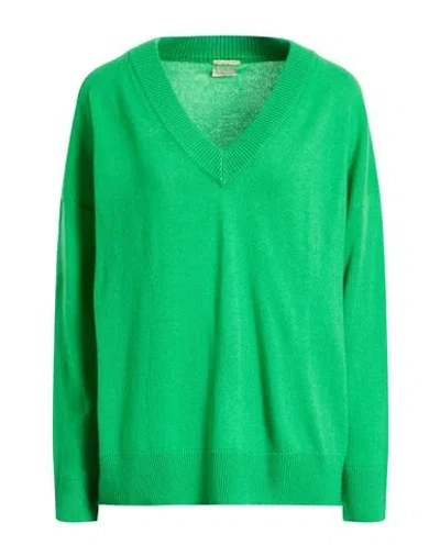 Massimo Alba Woman Sweater Green Size M Cashmere In Green