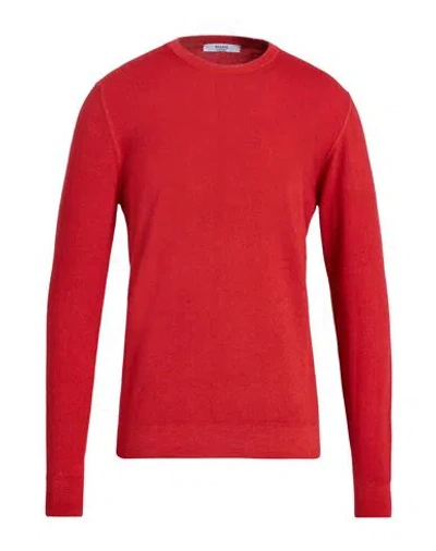 Masq Man Sweater Tomato Red Size 40 Merino Wool, Cashmere
